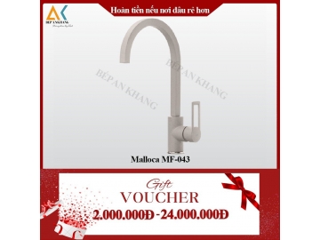 Vòi Rửa Chén 2 Nguồn Nóng Lạnh Malloca MF-043 - Sơn Giả Đá Tạo Bọt Và Chống Văn Nước